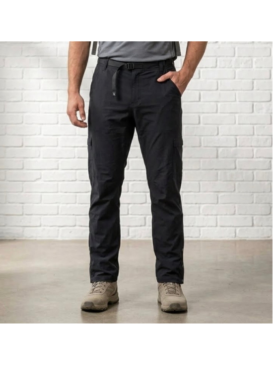 prAna Other - Men's prAna Cargo Pants size 42x34 Black Adjustable Waist Zion Slim Pants NEW